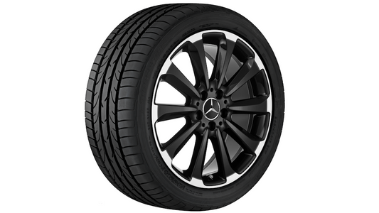 Cerchio a 10 razze, 48,3 cm (19 pollici), Bordo del cerchio tornito a specchio per Classe C