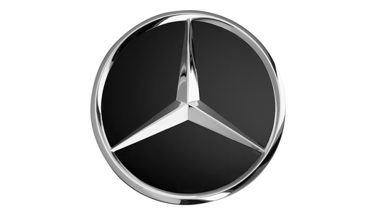 Coprimozzo Mercedes-Benz  Stella in rilievo Base Nero Cromato