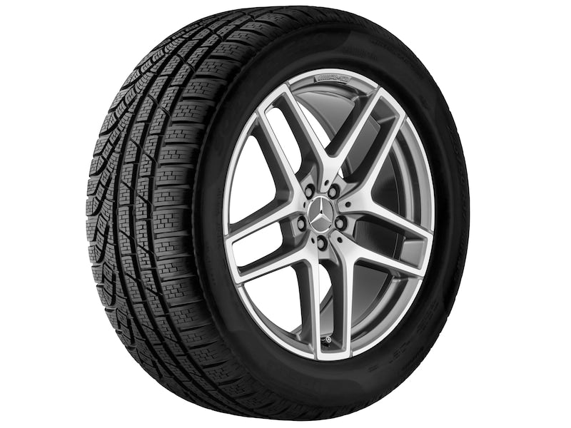 Cerchio a 5 doppie razze AMG, 48,3 cm (19 pollici), Tornitura a specchio per Classe E S213