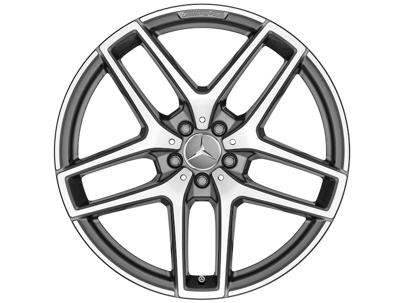 Cerchio a 5 doppie razze AMG, 48,3 cm (19 pollici), Tornitura a specchio per Classe E S213