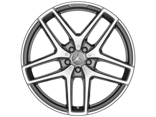 Cerchio a 5 doppie razze AMG, 48,3 cm (19 pollici), Tornitura a specchio per Classe E S213
