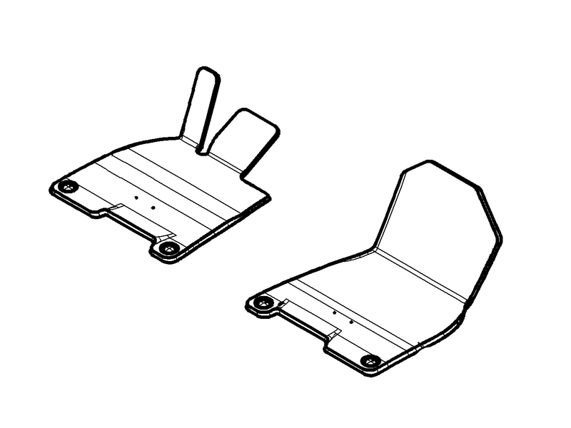 Tappetini in velluto, EXCLUSIV, Tappetino lato guida/passeggero, 2 unità