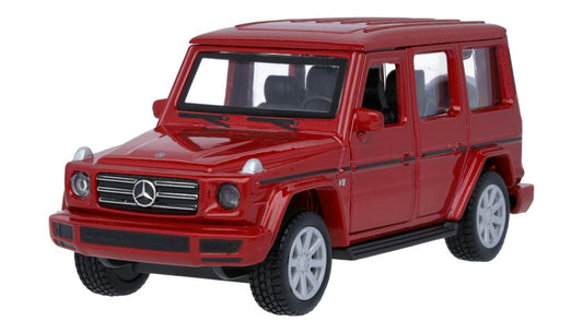 Modellino Classe G, Fuoristrada, W463, Pullback rosso giacinto metallizzato