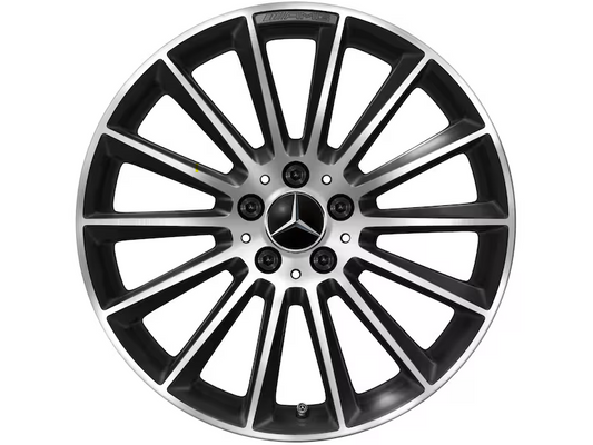 Cerchio a razze AMG, 48,3 cm (19 pollici), tornitura a specchio CLA Classe A  Classe B