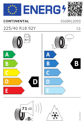 Continental 225/40R18 92y XL FR ASC 2 SSRALLSEUNASECONTACT 2