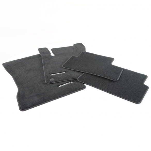 Tappetini Mercedes Classe C AMG Velours Nero Rosso W205-S205 - Foto 11