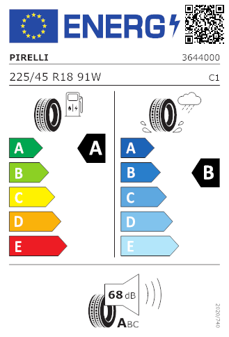 Pirelli 225/45 R18 91W cellé P7 Mo FSL