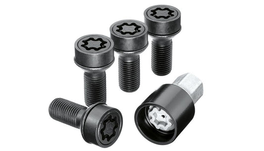 Set di bulloni antifurto, M14 x 1,5 x 27