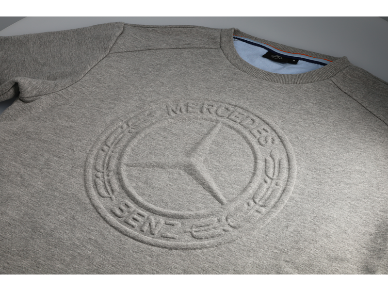 Felpa Mercedes grigio mélange
