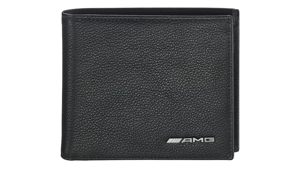Portafoglio Mercedes-Benz AMG Originale in Pelle Nera con Protezione RFID