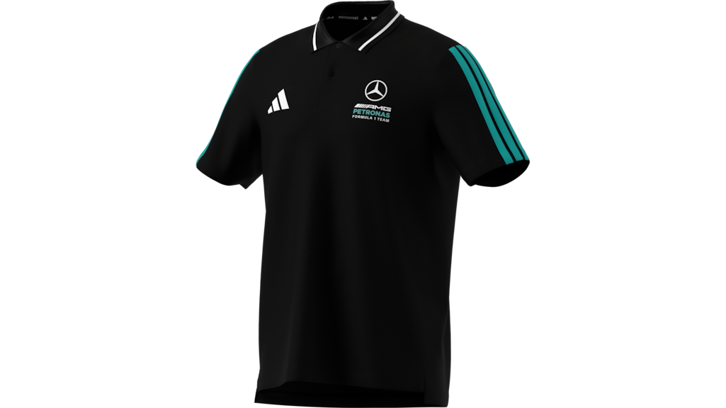 Polo Uomo Mercedes-AMG Petronas Formula One Team – 100% Cotone, Logo Adidas