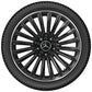 Cerchio in lega AMG 19 pollici Mercedes-Benz nero – razze sportive R19 ET49 bordo tornito originale
