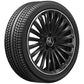 Cerchio in lega AMG 19 pollici Mercedes-Benz nero – razze sportive R19 ET49 bordo tornito originale