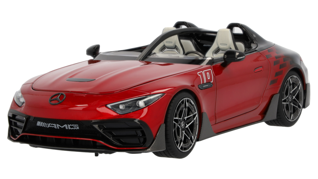 Modellino Mercedes-AMG PureSpeed R232 in Scala 1:18 NZG – Le Mans Red