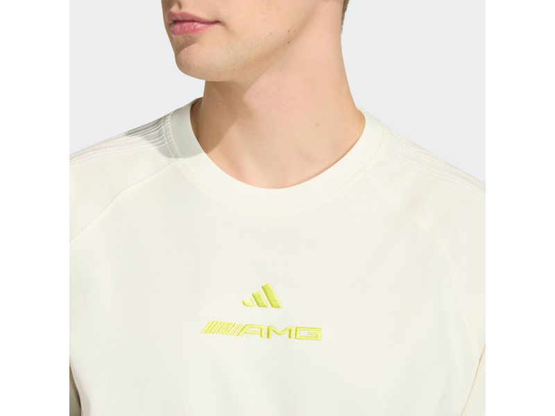 T-shirt Unisex Mercedes-AMG in Cotone con Logo Adidas - Prodotto Ufficiale