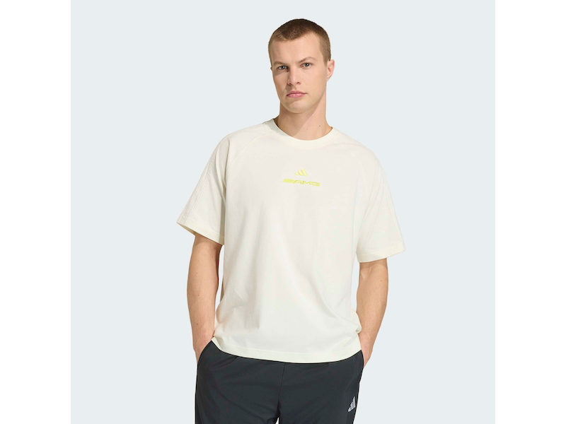 T-shirt Unisex Mercedes-AMG in Cotone con Logo Adidas - Prodotto Ufficiale