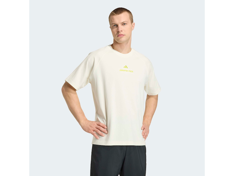 T-shirt Unisex Mercedes-AMG in Cotone con Logo Adidas - Prodotto Ufficiale