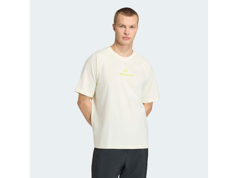 T-shirt Unisex Mercedes-AMG in Cotone con Logo Adidas - Prodotto Ufficiale