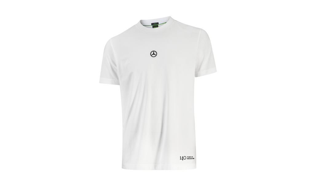 T-Shirt Unisex Mercedes-Benz 140 Years of Innovation Bianca – Made for Mercedes-Benz by BOSS