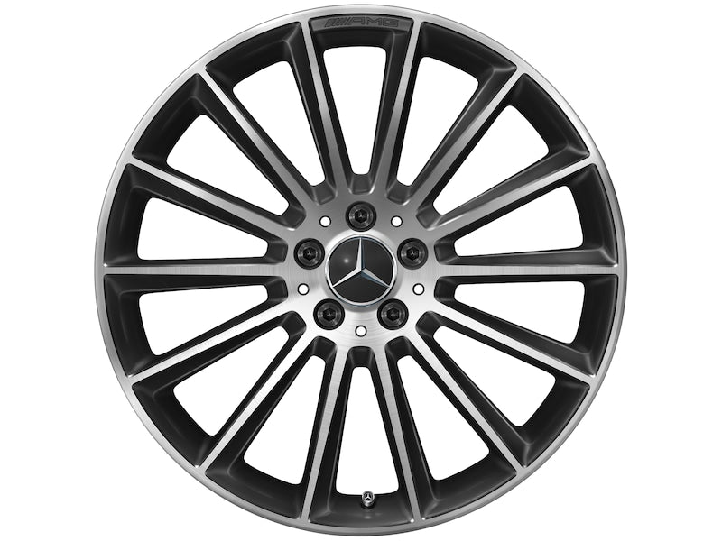 Cerchio a razze Mercedes-Benz AMG 50,8 cm 20 pollici nero lucido Classe E serie 213