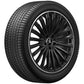 Cerchio in lega AMG 20 pollici Mercedes-Benz nero – razze sportive R20 8,5J ET34,5, bordo tornito a specchio originale