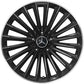 Cerchio in lega AMG 20 pollici Mercedes-Benz nero – razze sportive R20 8,5J ET34,5, bordo tornito a specchio originale
