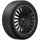 Cerchio in lega AMG 20 pollici Mercedes-Benz nero – razze sportive R20 ET35,5 bordo tornito originale