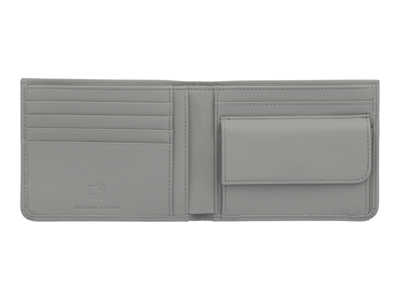Billetera gris plateado