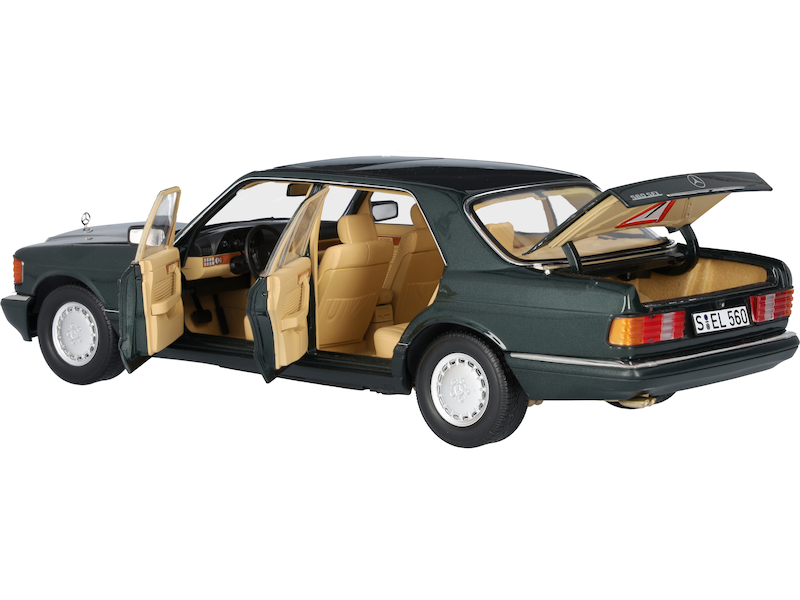 1985 MERCEDES-BENZ 560 SEL Clase S Facelift (W126) Azul 1:18 iScale 1985 MERCEDES-BENZ 560 SEL Clase S Facelift (W126) Azul 1:18 iScale