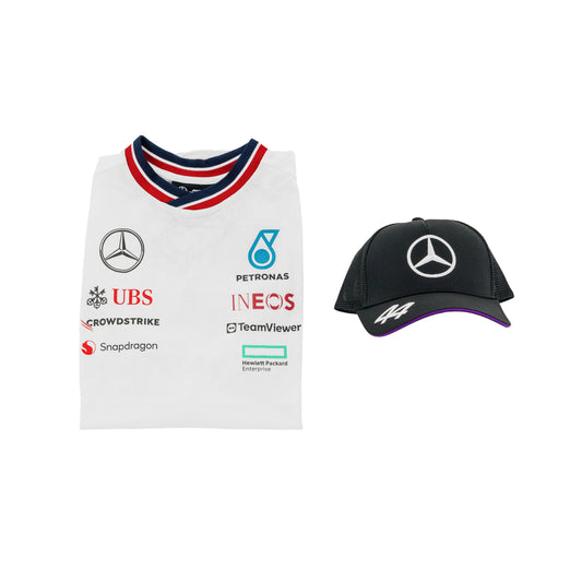 T-shirt Mercedes-AMG F1 2024 | Berretto Lewis Hamilton Mercedes-AMG F1 2024