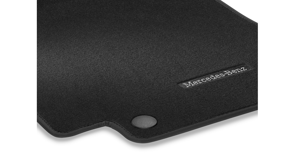 Set 4 Tappetini Mercedes-Benz in velluto CLASSIC colore Nero Classe S 223 Berlina