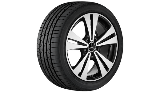 Cerchio a 5 doppie razze 48,3 cm (19 pollici) con tornitura a specchio Classe C 205 ASSE POSTERIORE.