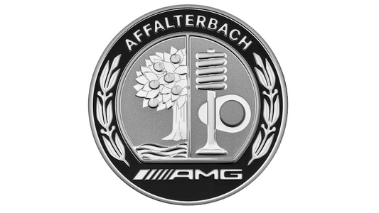 AMG Emblema aflaterbach original bara de protecție frontală Mercedes-AMG