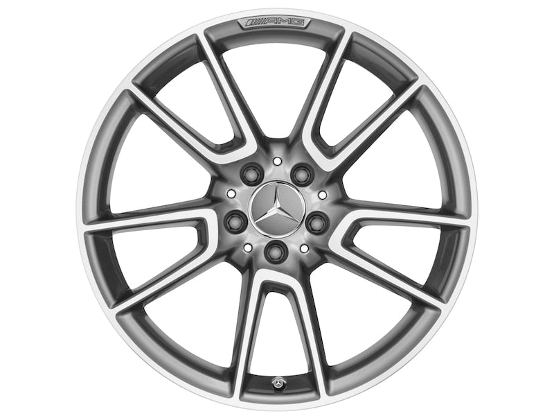 Cerchio a 5 doppie razze AMG, 48,3 cm (19 pollici), con tornitura a specchio ASSE ANTERIORE Classe C serie A205 | C205 | S205 | W205