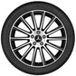 Cerchio a razze Mercedes-Benz AMG 50,8 cm 20 pollici nero lucido Classe E serie 213