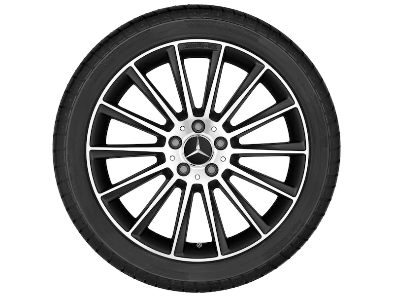 Cerchio a razze Mercedes-Benz AMG 50,8 cm 20 pollici nero lucido Classe E serie 213