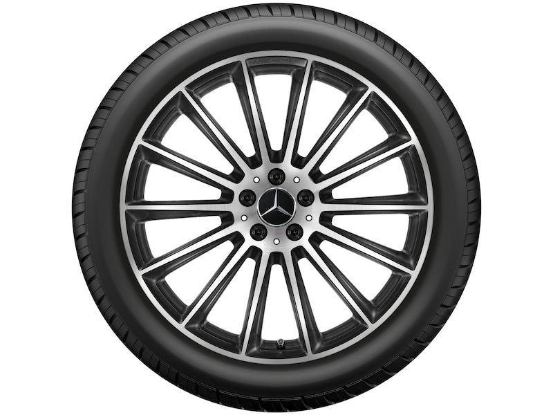 Cerchio in lega AMG 21 pollici Mercedes-Benz nero – razze sportive R21 ET54 originale