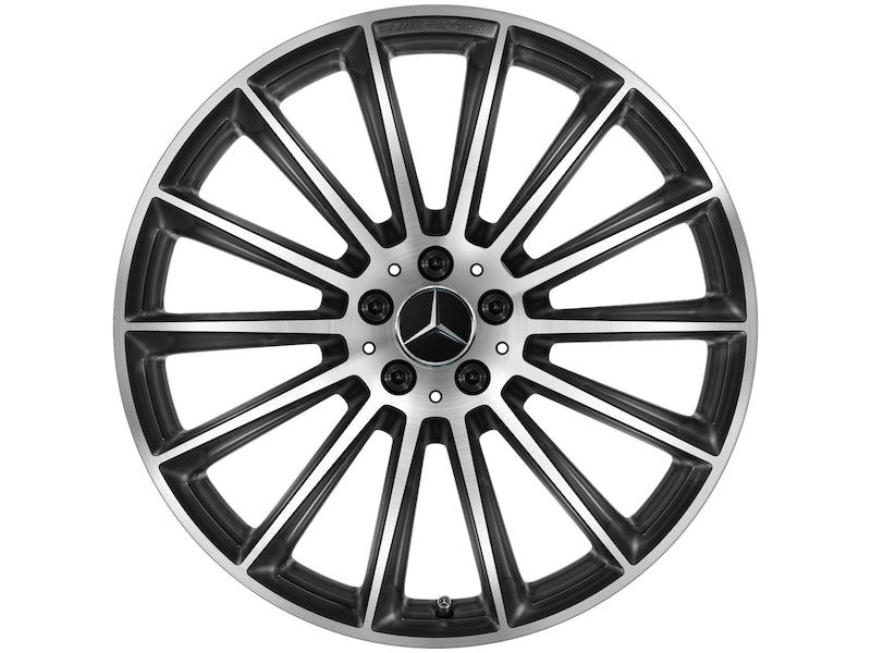 Cerchio in lega AMG 21 pollici Mercedes-Benz nero – razze sportive R21 ET54 originale