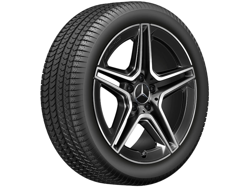 Cerchio in lega AMG 18 pollici Mercedes-Benz nero – 5 doppie razze R18 ET49 originale