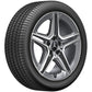 Cerchio a 5 doppie razze Mercedes-Benz AMG, 45,7 cm (18 pollici) Tornitura a specchio Grigio Metallizzato Classe A | CLA | Classe B
