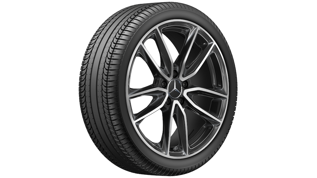 Cerchio 5 doppie razze Mercedes-Benz AMG 48,3 cm (19 pollici) Nero Classe A | Classe B | CLA