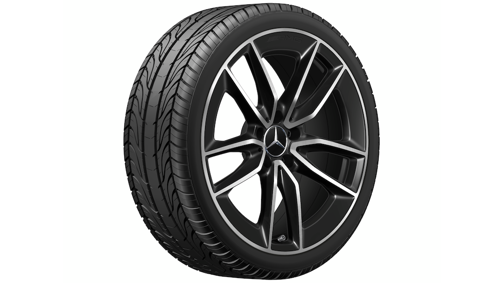 Cerchio in lega AMG 19 pollici Mercedes-Benz Nero - Tornitura a specchio R19 ET 40