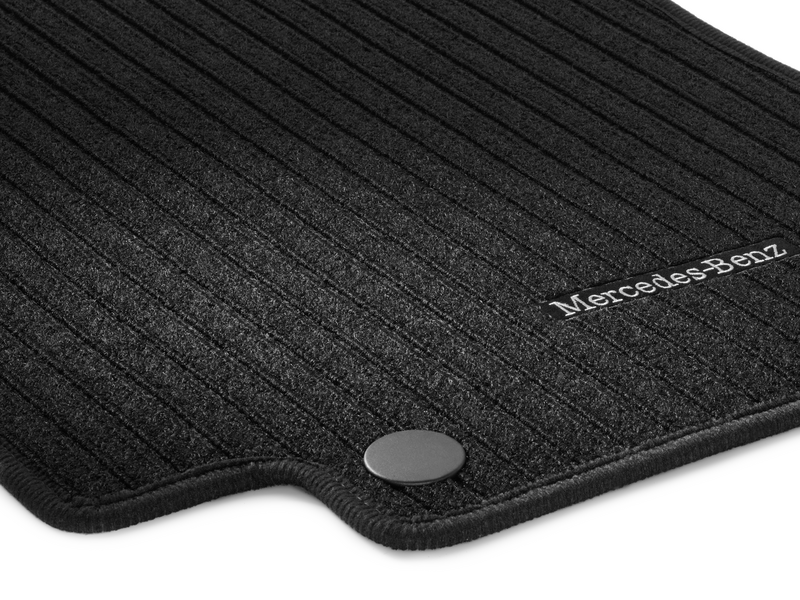 Kh Teile Tappetini In Velluto Premium Per Mercedes Classe C W205 / S205 - Set 4 Pezzi, Nero, Made In Germany