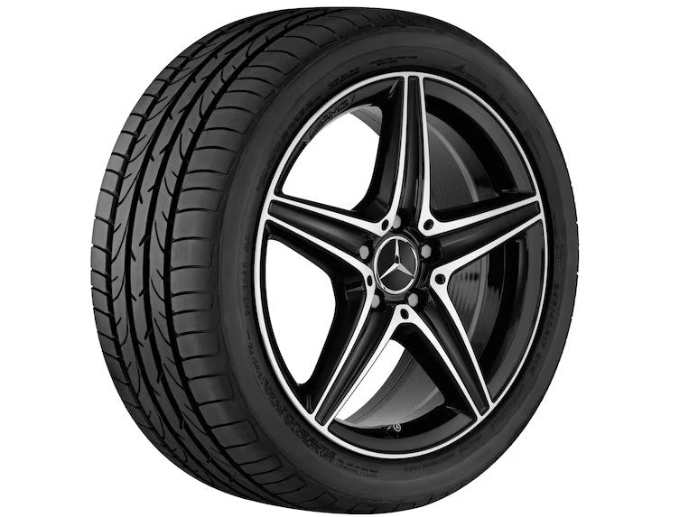 Cerchio a 5 razze AMG 45,7 cm (18 pollici) Tornitura a specchio Classe E