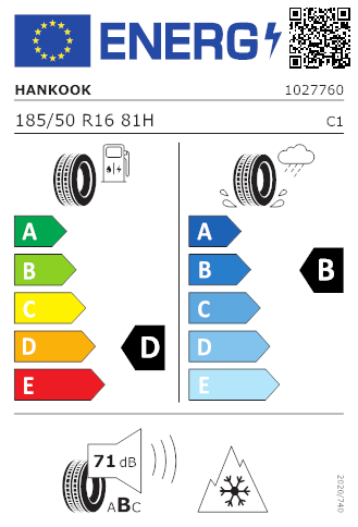 HANKOOK 185/50 R16 81H Kinergy 4S 2 H750 FSL