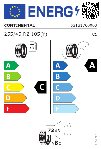 CONTINENTAL 255/45 ZR20 (105Y) SportContact 7 XL FR