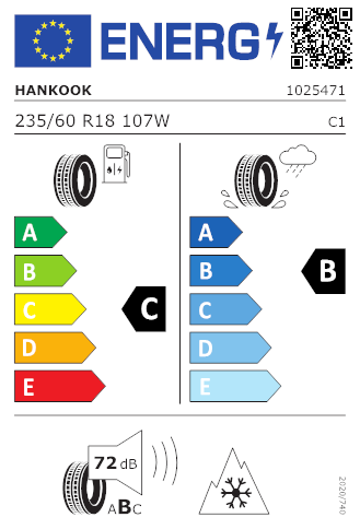 HANKOOK 235/60 R18 107W Kinergy 4S 2 X H750A XL M+S