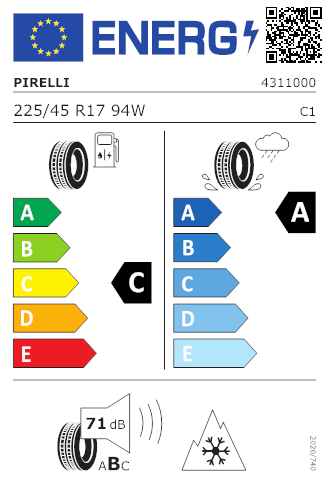 PIRELLI 225/45R17 94W XL CNTSF3