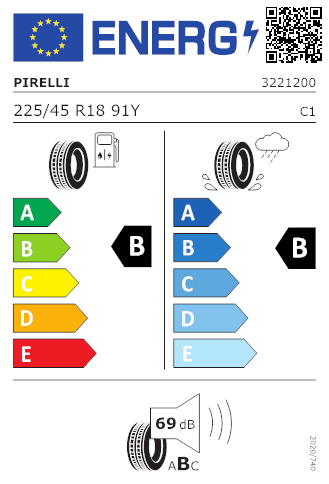 PIRELLI 225/45R18 91Y P7-CNT
