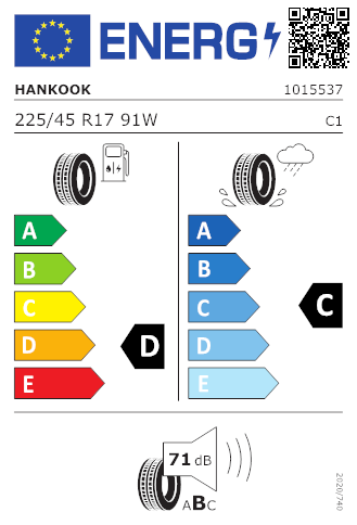 HANKOOK 225/45 R17 91W Ventus Prime2 K115